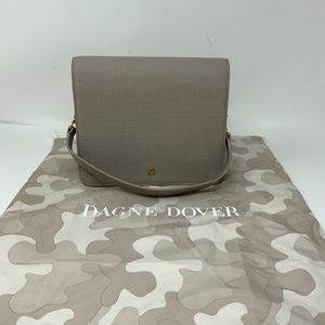 Dagne Dover Epic Leather Convertible Crossbody Shoulder Purse Bag Tote Gray